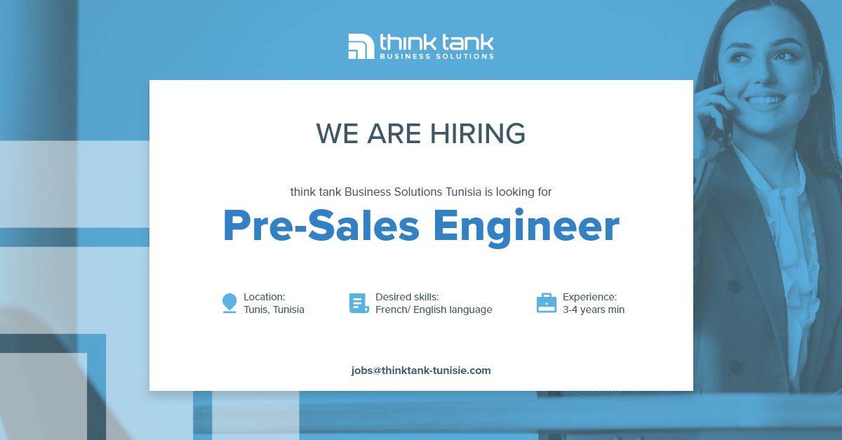 Pre Sales Engineer Think Tank Business Solutions Ag